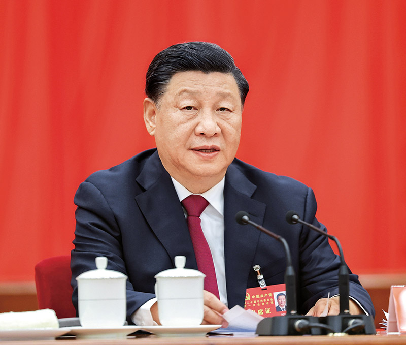 习近平：为实现党的二十大确定的目标任务而团结奋斗